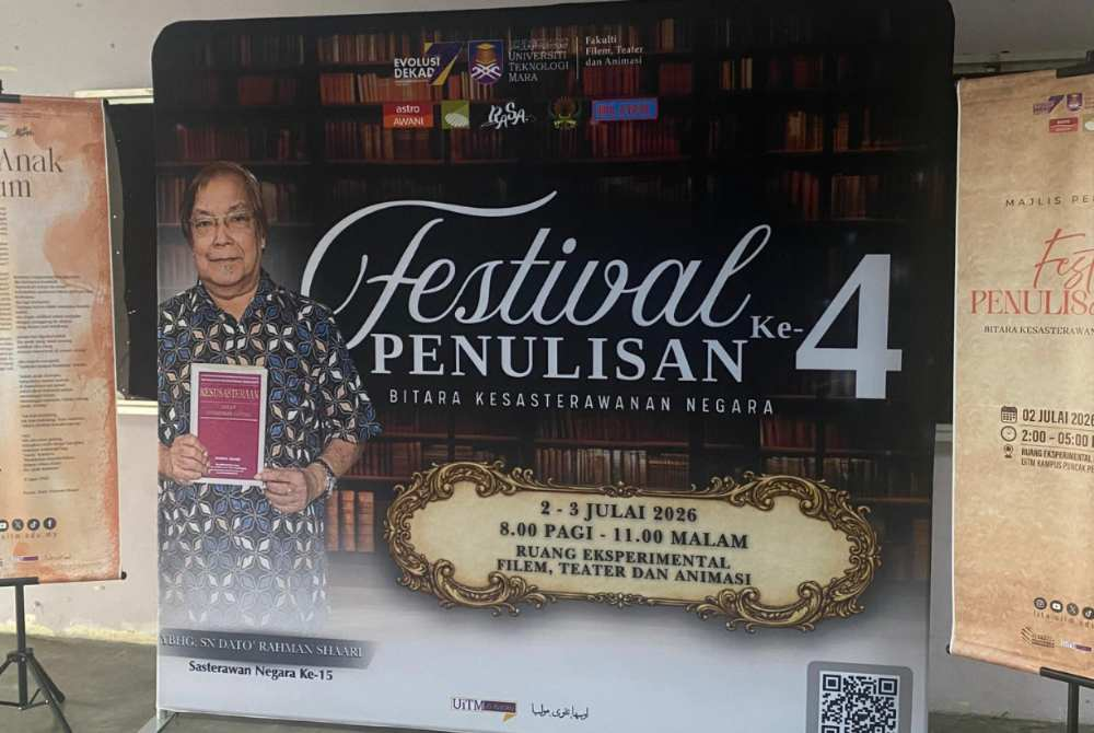 Festival Penulisan Ke-4: Bitara Kesasterawanan Negara, organised by Persatuan Retorik Aksara (Rasa), UiTM FiTA and Dewan Bahasa dan Pustaka (DBP) at UiTM Puncak Perdana.