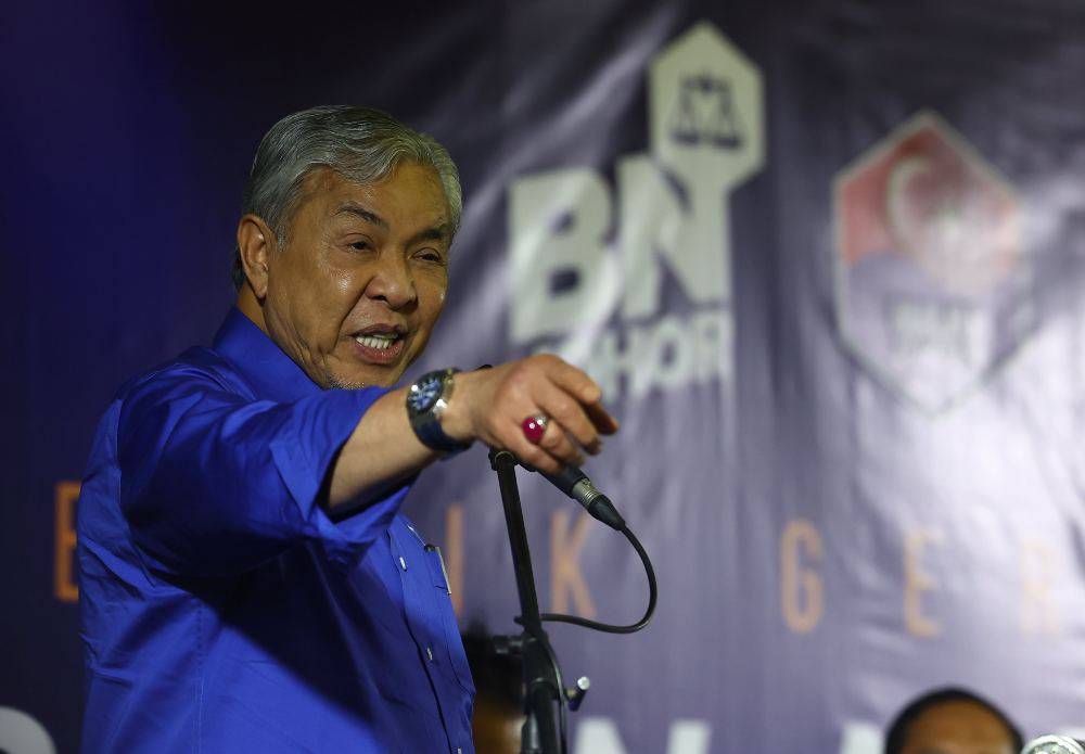 Umno president Datuk Seri Ahmad Zahid Hamidi. Photo by Bernama