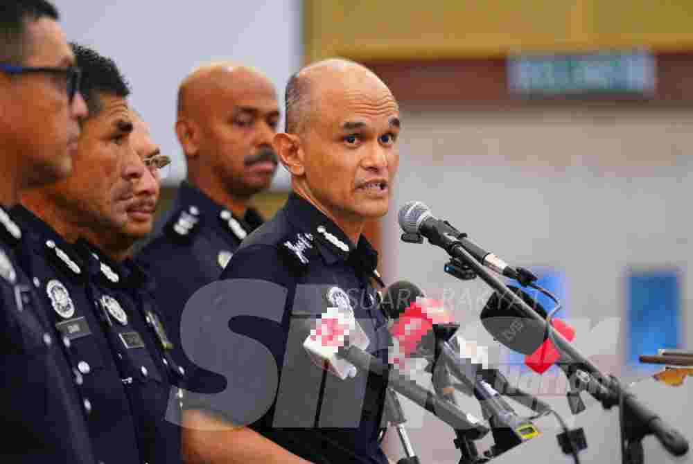 Selangor police chief Datuk Shazeli Kahar during a press conference at the Selangor Police Contingent Headquarters on Thursday. - Photo by MOHD HALIM ABDUL WAHID