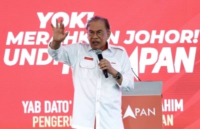 Prime Minister Datuk Seri Anwar Ibrahim. BERNAMA photo