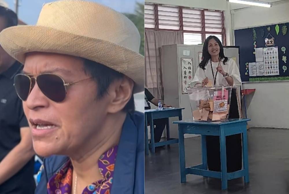 Several ministers and deputy ministers cast their ballots in the 16th Johor State Election this morning, exercising their rights as registered voters.