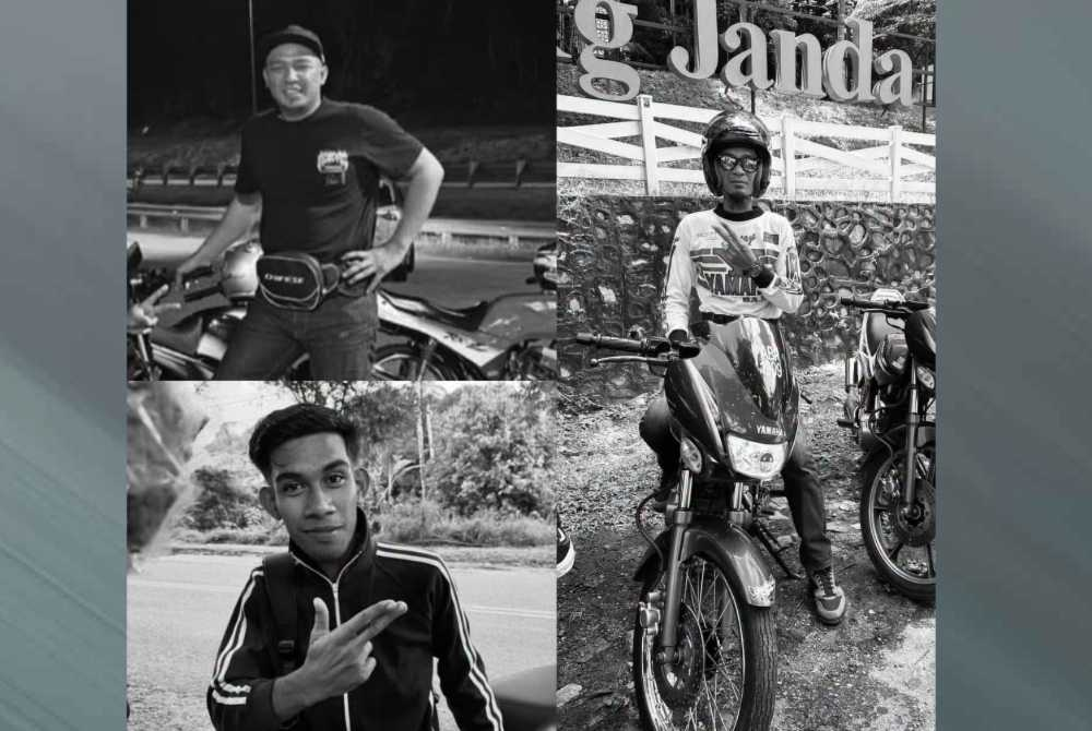 Among those killed were Che Mohd Sufian Che Ghani, 40 (right), Muhammad Hafiz Al Hakim Mazlan, 33 (top left), and Muhammad Safawi Md Noh, 24 (left).