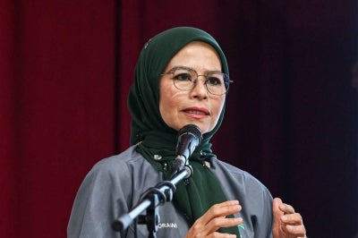 Plantation and Commodities Minister Datuk Seri Dr Noraini Ahmad. BERNAMA photo