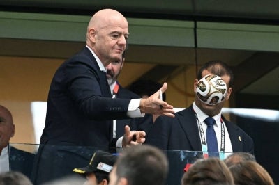 A complaint alleging FIFA president Gianni Infantino has breached rules on political neutrality in his dealings with United States President Donald Trump has been submitted to the International Olympic Committee. AFP FILE PIX