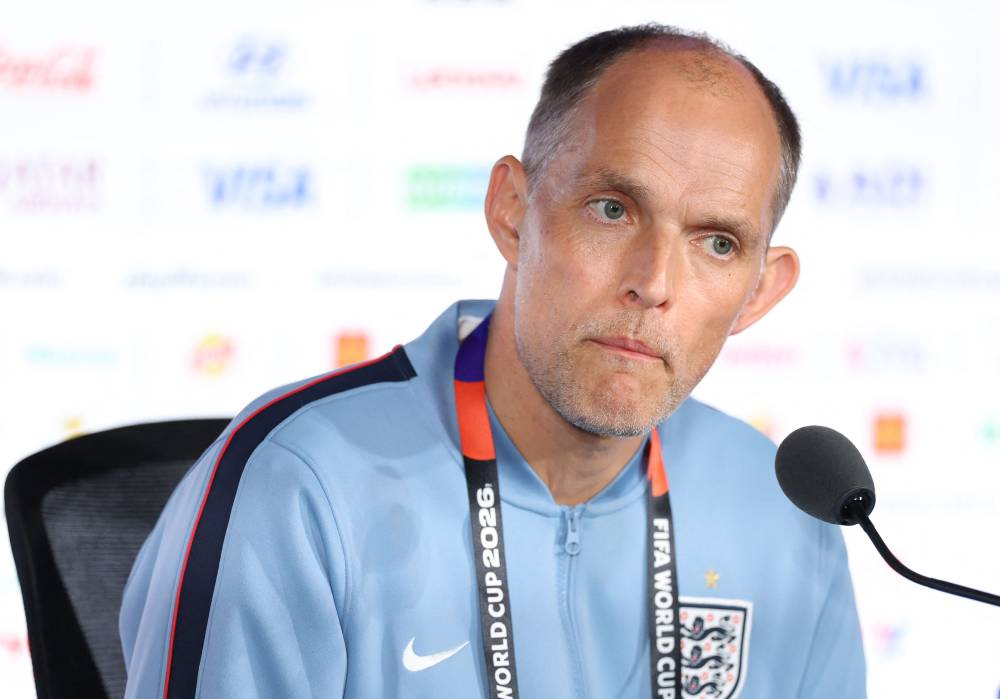 Thomas Tuchel, Manager of England (Photo by Justin Setterfield / GETTY IMAGES NORTH AMERICA / Getty Images via AFP)