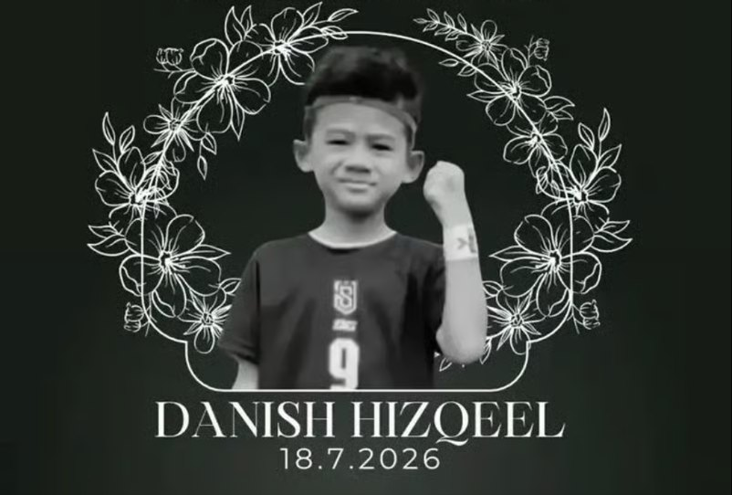 A 12-year-old boy, Danish Hizqeel Mohd Hanif, died after collapsing while taking part in an Under-12 (U-12) football tournament at a sports centre here yesterday.