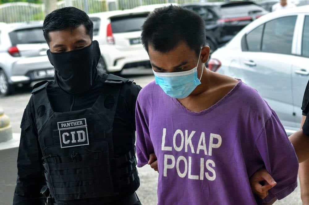 Mechanic Muhammad Faryzuan Aiman Mat Yatim, 23, was sentenced to 20 years in prison and seven strokes of the rotan by the Pasir Mas Sessions Court today after pleading guilty to two charges of raping and robbing a 15-year-old girl in Tumpat last month. - Photo by Bernama