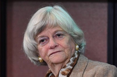 Ann Widdecombe was first elected as a Conservative MP in Kent in 1987, and went on to become a Member of the European Parliamanr (MEP) for the Brexit Party and then a spokeswoman for Reform UK. AFP file photo