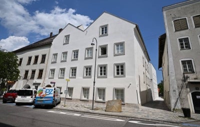 The newly opened police station and former house for the infamous dictator Adolf Hitler (Photo by KERSTIN JOENSSON / AFP)