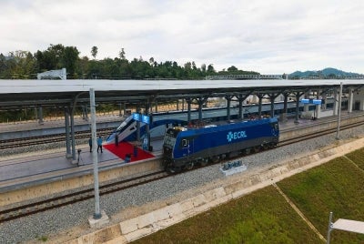 Deputy Transport Minister Datuk Hasbi Habibollah said an ECRL cargo train comprising up to 45 wagons can carry loads of up to 3,150 tonnes in a single journey. File photo