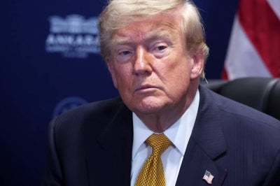 US President Donald Trump (Photo by Filip SINGER / POOL / AFP)