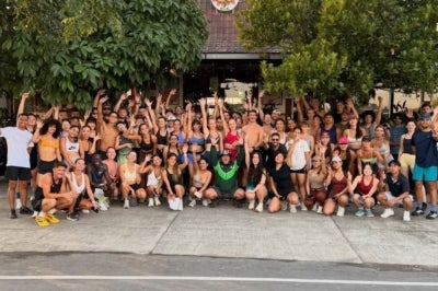 Entourage Bali running club social media photo. 