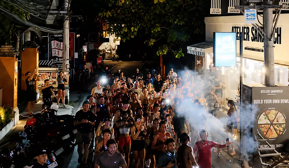 Entourage Bali running club social media photo. 