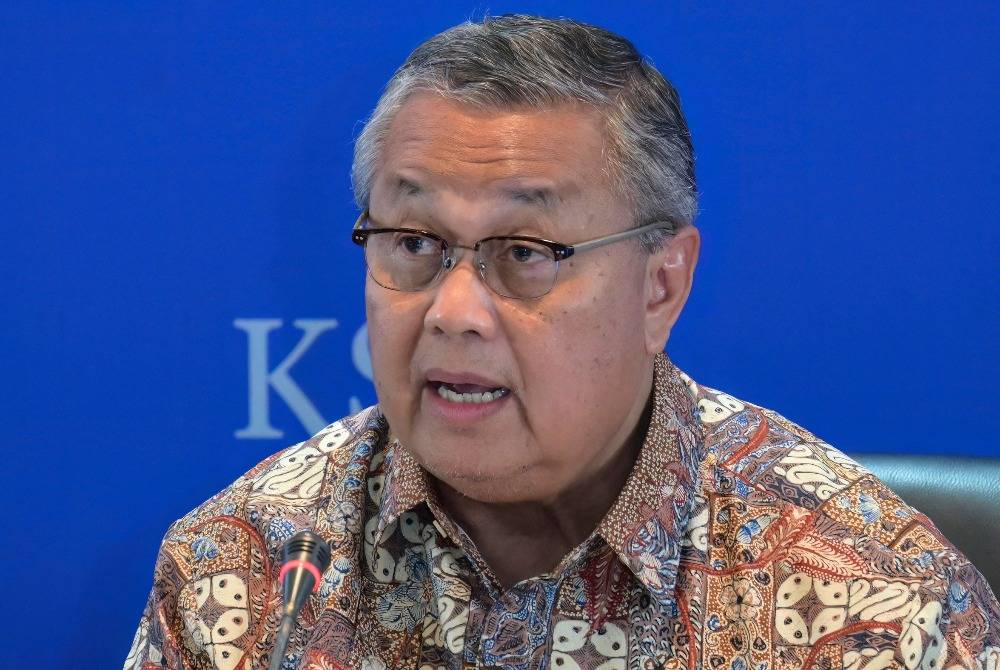 Bank Indonesia Governor Perry Warjiyo speaks during the Financial System Stability Committee press conference in Jakarta on May 7, 2026. - (Photo by BAY ISMOYO / AFP)