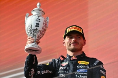 Red Bull Racing's Dutch driver Max Verstappen (Photo by Andrej ISAKOVIC / AFP)