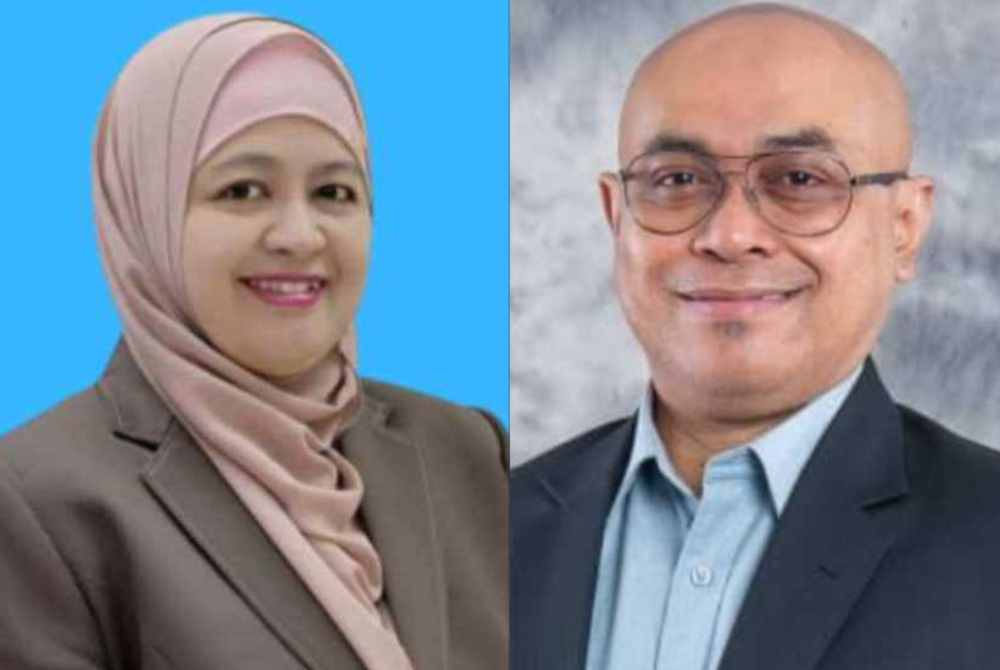 Mashitah (left) and Syahruddin