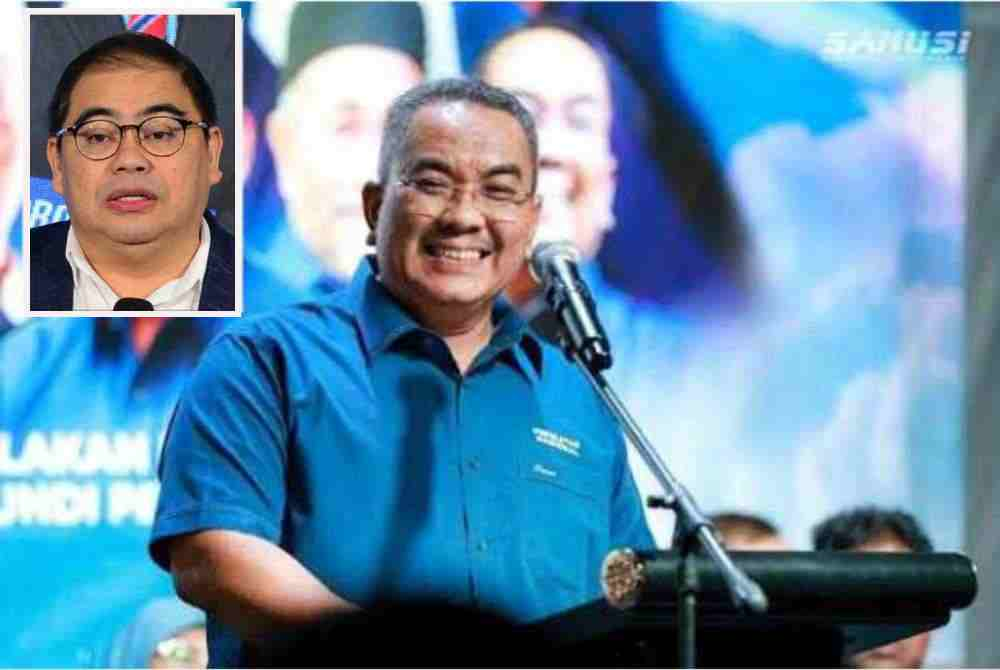 The controversy surrounding Sanusi's speech, which has been alleged to contain racial undertones, is expected to remain a key issue throughout the Negeri Sembilan state election campaign until polling day. Inset: Awang Azman.