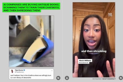 Screenshots from @sainthoax's Instagram post.