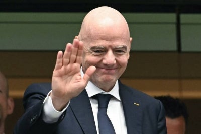 FIFA President Gianni Infantino (Photo by RONALDO SCHEMIDT / AFP)