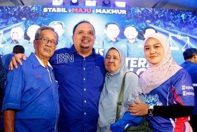 BN’s Mohamad Qayyum wins the Senaling state seat in a three-cornered Negeri Sembilan election contest. Photo: Qayyum's Facebook