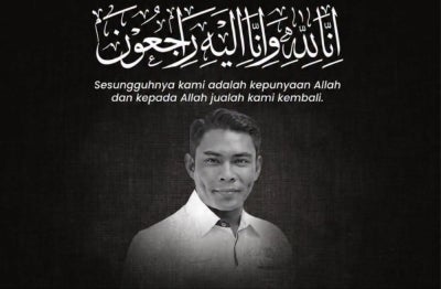 Maran Umno Youth chief Mohd Radzi Rahimi was among the four people killed after the four-wheel drive vehicle they were travelling in was crushed by a falling tree along the Kuala Lumpur-Bentong old road near Janda Baik, Bentong this afternoon. Photo: Facebook/Zahid Hamidi