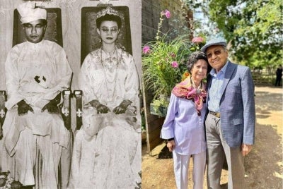 Former prime minister Tun Dr Mahathir Mohamad and Tun Dr Siti Hasmah Mohamad Ali celebrated their 70th wedding anniversary, marking seven decades of enduring love and commitment. Photo: Perdana Leadership Foundation