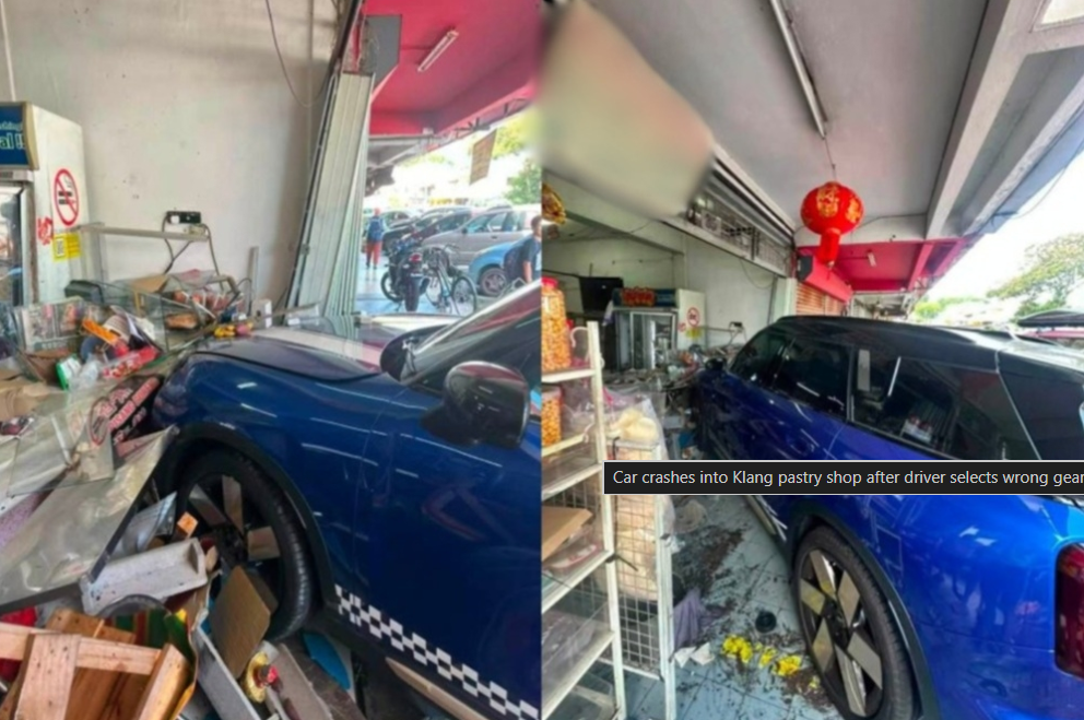 The shop assistant, a woman in her early 30s, was rushed to KPJ Klang Hospital for treatment. - Photo via social media