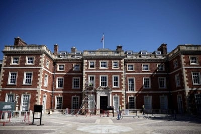 The exterior of the new Trent Park Museum (Photo by Henry NICHOLLS / AFP)
