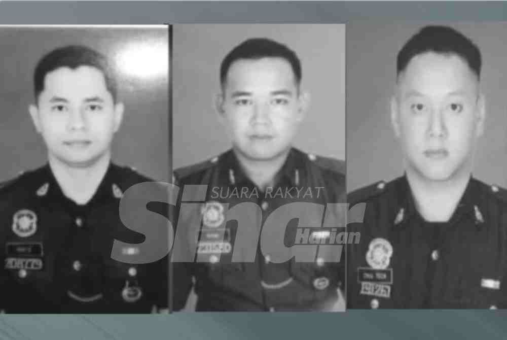 From left: Mohamad Nur Hafiz Ibrahim, Muhammad Raimi Ismarubee and Chiu Teck Siong.