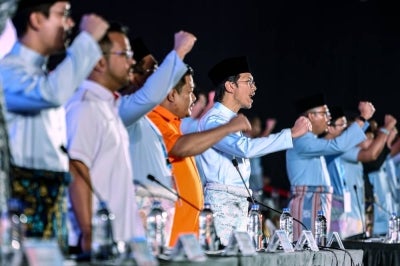 Newly elected Angkatan Muda Keadilan (AMK) chief Muhammad Kamil Abdul Munim during the 2026 AMK National Congress at the Melaka International Trade Centre, Ayer Keroh, on Thursday. - Photo by Bernama