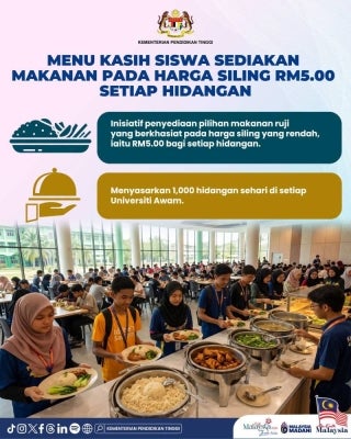 Universiti Teknologi Mara (UiTM) Shah Alam Students’ Representative Council member Muhammad Ammar Romli noted that while schemes such as book vouchers and Menu Siswa Rahmah have provided relief, they fall short of meeting total operational expenses. (Photo taken from Facebook)
