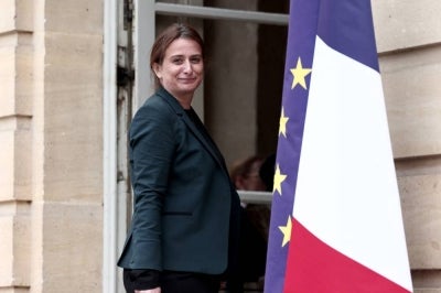 Greens leader Marine Tondelier is campaigning for the 2027 presidential race while pregnant, a first in France that is bringing infertility and motherhood into the political spotlight. - (Photo by BEHROUZ MEHRI / AFP)