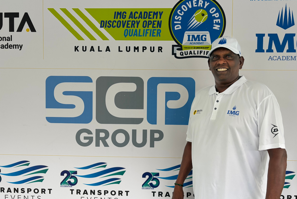 Duta International Tennis Academy head coach and former national player V. Selvam