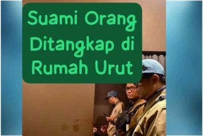 A married man wearing only his underwear was caught with a masseuse during a raid at a massage parlour in Bandar Penawar here at 10.45pm on Sunday.