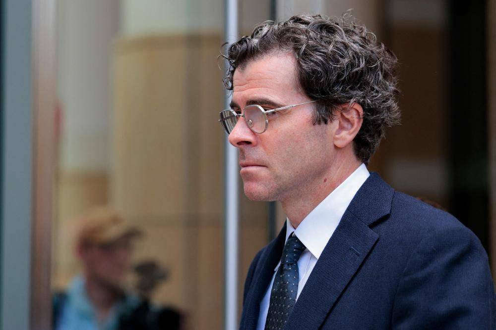 Adam Mosseri departs the Ronald V. Dellums Federal Building & U.S. Courthouse after testifying on Aug 25 in Oakland. Photo by AFP