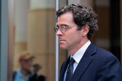 Adam Mosseri departs the Ronald V. Dellums Federal Building & U.S. Courthouse after testifying on Aug 25 in Oakland. Photo by AFP