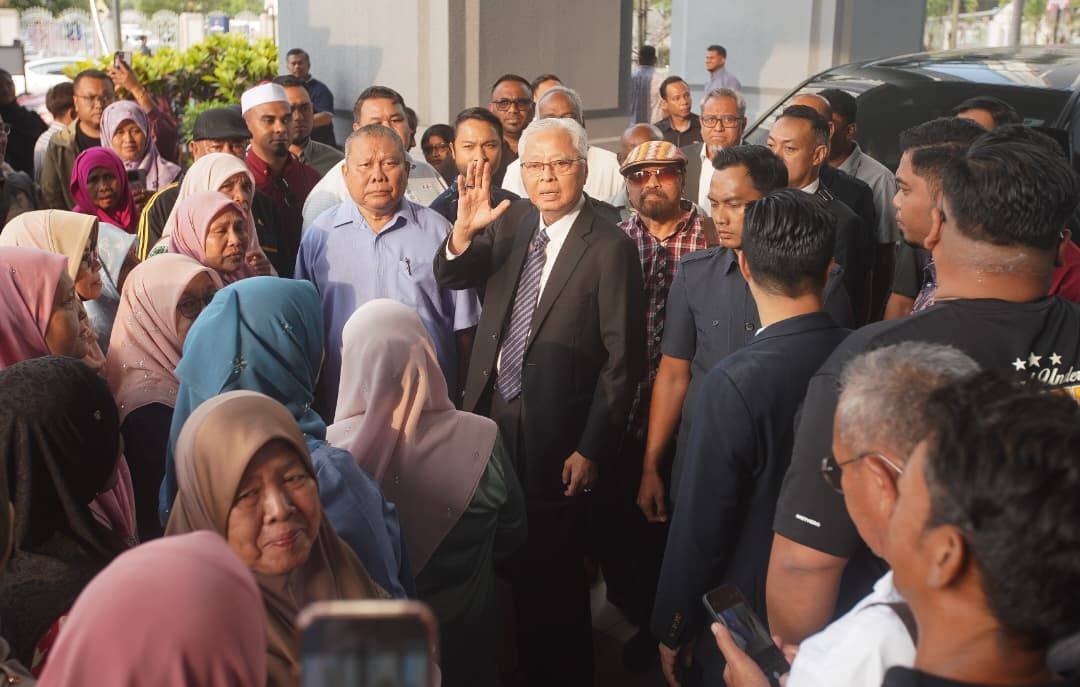Former Prime Minister Datuk Seri Ismail Sabri Yaakob at the Kuala Lumpur Courts Complex, today.