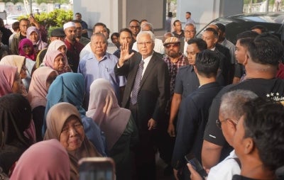  Former Prime Minister Datuk Seri Ismail Sabri Yaakob at the Kuala Lumpur Courts Complex, today.