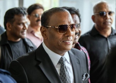 Former human resources Minister Datuk Seri M. Saravanan was charged in the KL Sessions Court today with three counts of corruption involving RM1.097 million in connection with the approval of foreign worker quotas. - Photo by Bernama