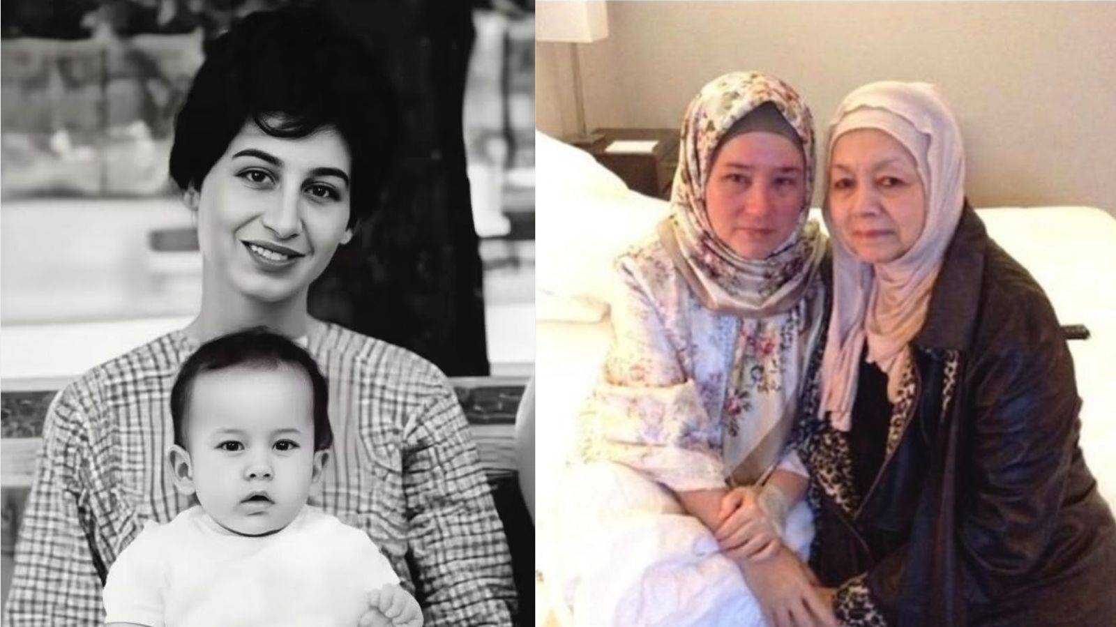 Tengku Ampuan Pahang Tunku Azizah Aminah Maimunah Iskandariah with her two mothers.