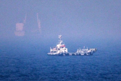 This picture shows ships sailing near the Strait of Hormuz. - AFP FILE PIX