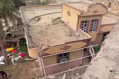 The aftermath of US strike on a wedding ceremony in southern Sirik county in Hormozgan province in southern Iran. Photo by AFP