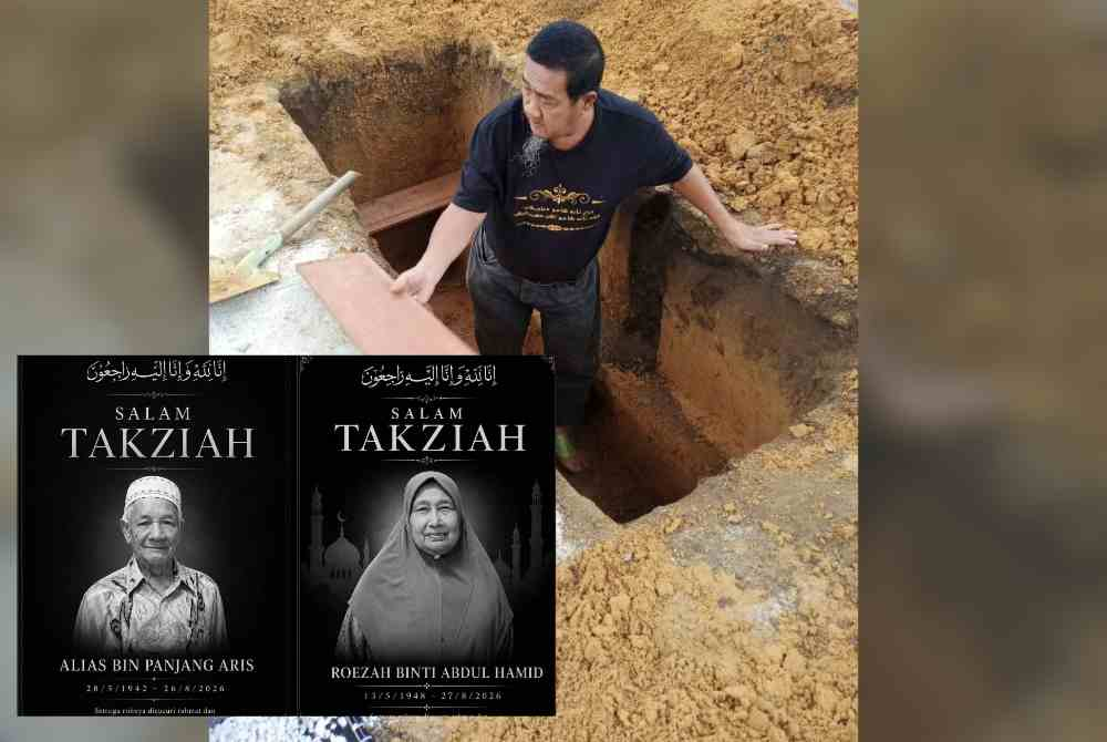 Musa arranged Roezah’s burial less than 24 hours after Alias passed away at the Changkat Belungkor Muslim Cemetery last week.