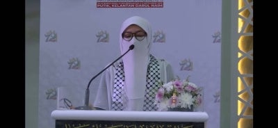 Pas Muslimat Council representative Wan Syahirah Wan Jafri