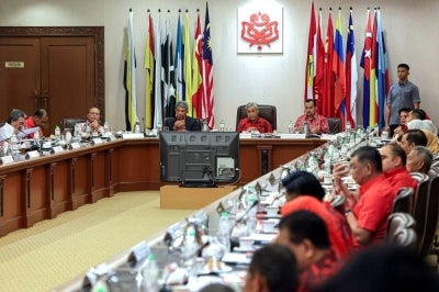 Umno president Datuk Seri Ahmad Zahid Hamidi chairs the Umno Supreme Council meeting at Menara Dato' Onn, World Trade Centre Kuala Lumpur on Aug 28, 2026. - Photo by Bernama