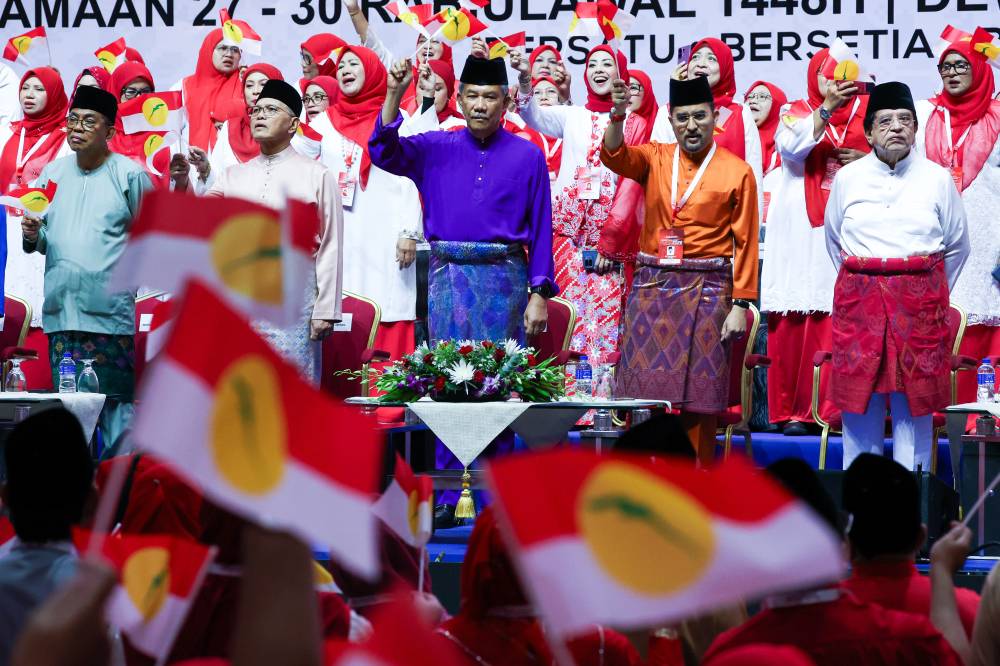 The opening ceremony of the Wanita, Youth and Puteri Umno wing general assemblies in conjunction with the 2026 Umno General Assembly at Dewan Merdeka, World Trade Centre Kuala Lumpur, today. - Photo by Bernama
