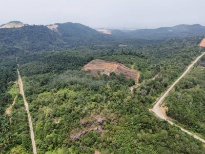 Drone shot of the abandoned development project in Bandar Puncak Damai, Semenyih. (Photo by Syahrin Khairi) 