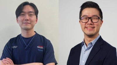 Sunway Medical Centre, Sunway City (SMC) clinical oncologist Dr David Lee Dai Wee (left) and SMC emergency medicine specialist Dr Ian Tey Zhe Yuan.