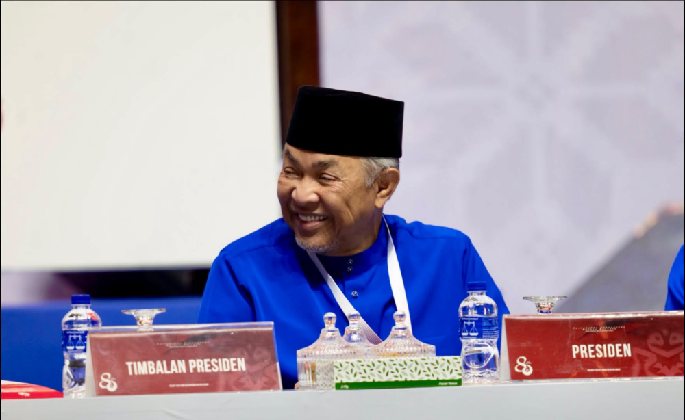 Umno president Datuk Seri Ahmad Zahid Hamidi spent much of the 2026 Umno General Assembly taking increasingly pointed swipes at Prime Minister Datuk Seri Anwar Ibrahim. Photo: Facebook/Zahid Hamidi