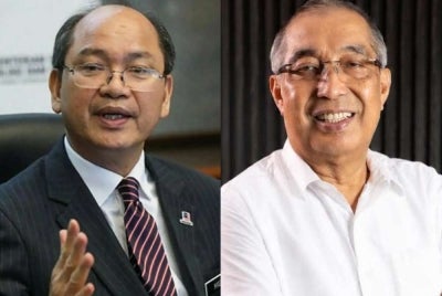 Former Sabah chief minister Datuk Seri Salleh Said Keruak (right) agrees with United Progressive Kinabalu Organisation (UPKO) honorary president Datuk Seri Wilfred Madius Tangau that the remarks were inappropriate and insensitive to Christians in the country.